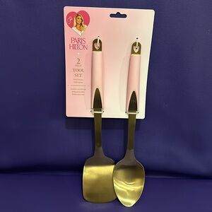 NWT Paris Hilton 🎀 2 Piece tool set in pink/ gold w/ Turner & Spoon